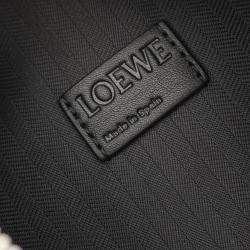 Loewe Black Leather Convertible Rucksack Backpack