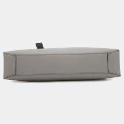 Loewe Asphalt Gray Calf Leather Buckle Horizontal Tote Bag 