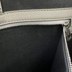 Loewe Asphalt Gray Calf Leather Buckle Horizontal Tote Bag 
