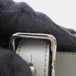 Loewe Asphalt Gray Calf Leather Buckle Horizontal Tote Bag 