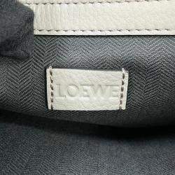 Loewe Asphalt Gray Calf Leather Buckle Horizontal Tote Bag 