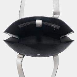Loewe Asphalt Gray Calf Leather Buckle Horizontal Tote Bag 