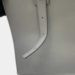 Loewe Asphalt Gray Calf Leather Buckle Horizontal Tote Bag 