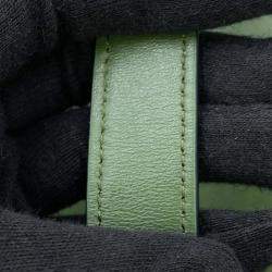 مملوكة مسبقًا Loewe Puzzle Fold Tote Green Leather XL Tote