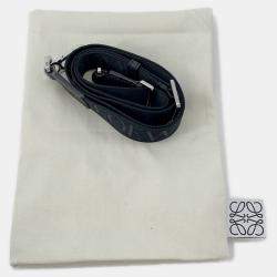 مملوكة مسبقًا حقيبة كتف ماسنجر منفوخة لويفي نايلون أسود