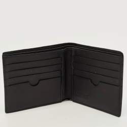 Pre Owned Loewe Anagram Embossed Blue Leather Bifold Wallet