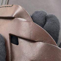 Pre Owned Loewe Pebble Bucket Bag Dark Brown Mellow Calf Leather Size Large