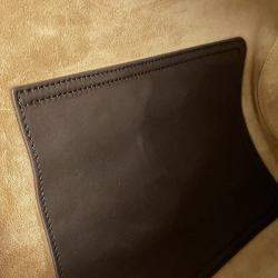 Pre Owned Loewe Pebble Bucket Bag Dark Brown Mellow Calf Leather Size Large