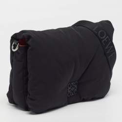Pre Owned Loewe Goya Medium Puffer Nylon Messenger Bag