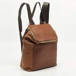 Pre Owned Loewe Goya Brown Leather Backpack