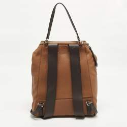 Pre Owned Loewe Goya Brown Leather Backpack