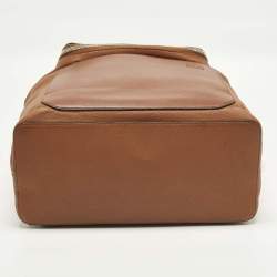Pre Owned Loewe Goya Brown Leather Backpack
