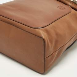 Pre Owned Loewe Goya Brown Leather Backpack