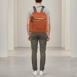 Pre Owned Loewe Goya Brown Leather Backpack