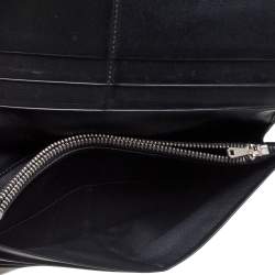 Loewe Black Grained Leather Long Wallet