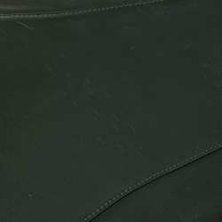 Loewe Green Leather Zip Sling Backpack