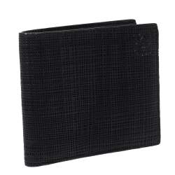 Loewe Black Textured Leather Bifold Compact Wallet