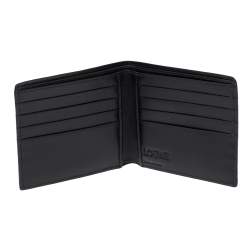 Loewe Black Textured Leather Bifold Compact Wallet