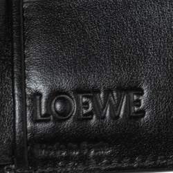 Loewe Black Textured Leather Bifold Compact Wallet
