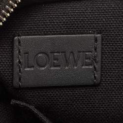 Loewe Black/Dark Grey Anagram Canvas XS Military Messenger Bag