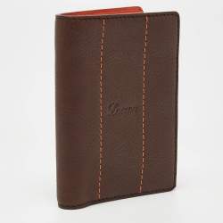 Loewe Brown Leather Bifold Card Case