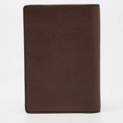 Loewe Brown Leather Bifold Card Case