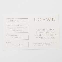 Loewe Brown Leather Bifold Card Case