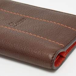 Loewe Brown Leather Bifold Card Case