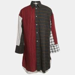 Loewe Multicolor Patterned Cotton Blend Oversize Shirt M