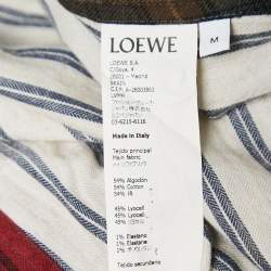 Loewe Multicolor Patterned Cotton Blend Oversize Shirt M