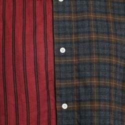 Loewe Multicolor Patterned Cotton Blend Oversize Shirt M