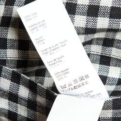 Pre Owned Loewe Tan Brown Leather and Linen Reversible Blouson Jacket XL