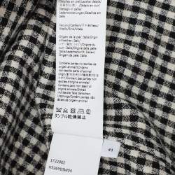 Pre Owned Loewe Black/White Checkered Cotton Button Front Shirt XXS