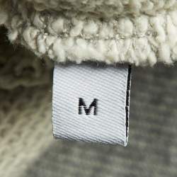 Loewe Grey Anagram Embroidery Cotton Crew Neck Sweatshirt M