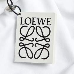 Loewe White Cotton Anagram Fake Pocket Crew Neck T-Shirt S