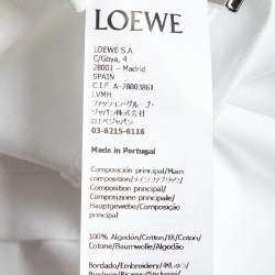 Loewe White Cotton Anagram Fake Pocket Crew Neck T-Shirt S
