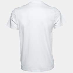 Loewe White Cotton Anagram Fake Pocket Crew Neck T-Shirt S