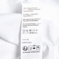 Loewe White Logo Embroidered Cotton T-Shirt L