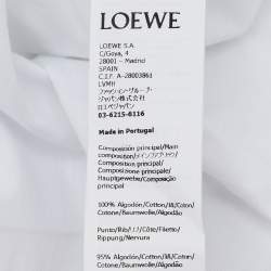 Loewe White Glitch Anagram Cotton Crew Neck T-Shirt XXL
