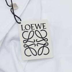 Loewe White Glitch Anagram Cotton Crew Neck T-Shirt XXL