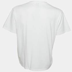 Loewe White Glitch Anagram Cotton Crew Neck T-Shirt XXL