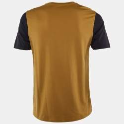 Pre Owned قميص لويفي أسود أناغرام قطن ياقة دائرية كبير