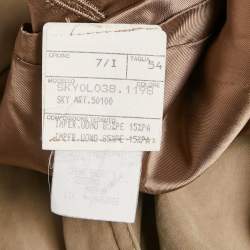 Pre Owned Loewe Vintage Beige Synthetic Long Belted Trench Coat XXL