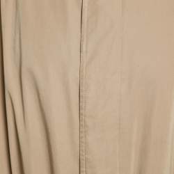 Pre Owned Loewe Vintage Beige Synthetic Long Belted Trench Coat XXL
