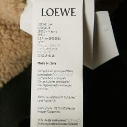 Pre Owned Loewe Black Wool Button Front Jacket L