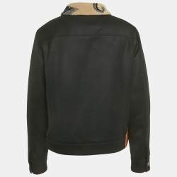 Pre Owned Loewe Black Wool Button Front Jacket L