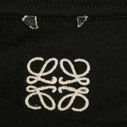 Pre Owned Loewe Black Printed Cotton T-Shirt M