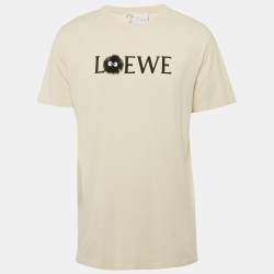 Pre Owned Loewe X Studio Ghibli Beige Printed Jersey T-Shirt M