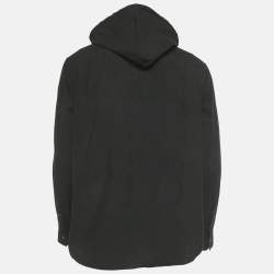 مملوكة مسبقًا قميص لويفي قطني أسود بقلنسوة مقاس كبير