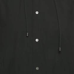 مملوكة مسبقًا قميص لويفي قطني أسود بقلنسوة مقاس كبير